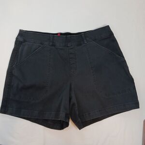 SPANX Black Women's Twill Bermuda Shorts Sz XL